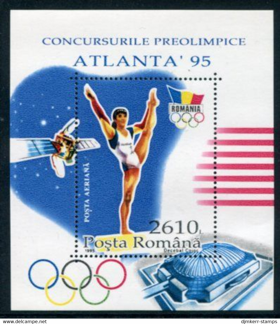 ROMANIA 1995 Pre-Olympic Games Block MNH / **.  Michel Block 297 - Blocs-feuillets