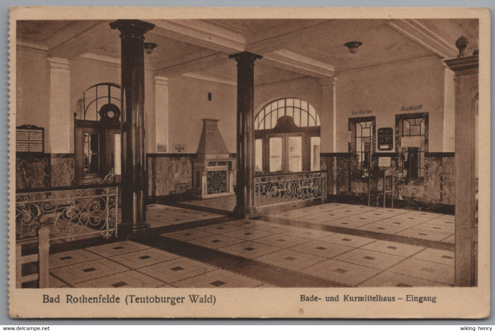 Bad Rothenfelde - S/w Bade Und Kurmittelhaus   Eingang - Bad Rothenfelde