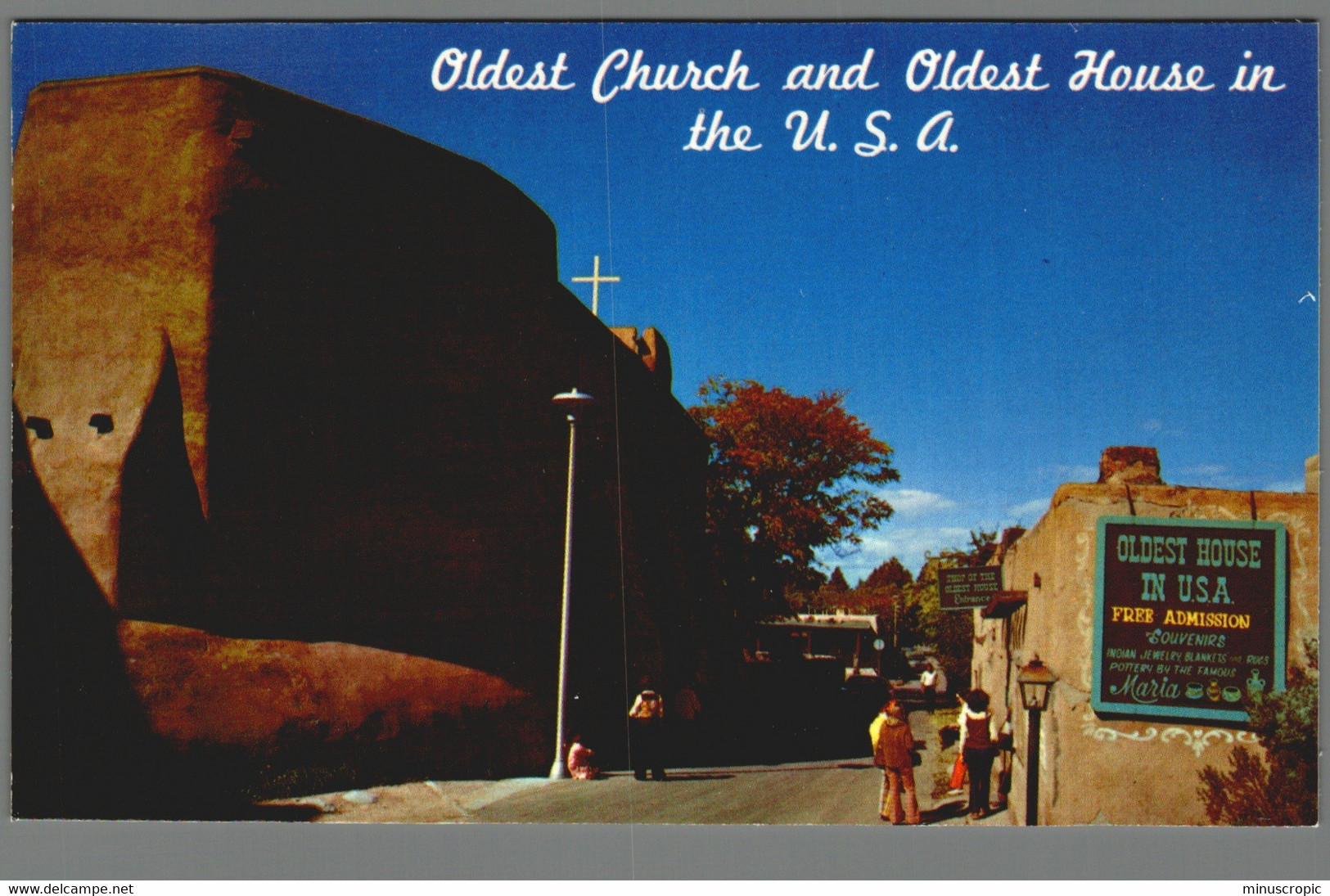 CPM USA - Santa Fe - Oldest Church And Oldest House - Santa Fe