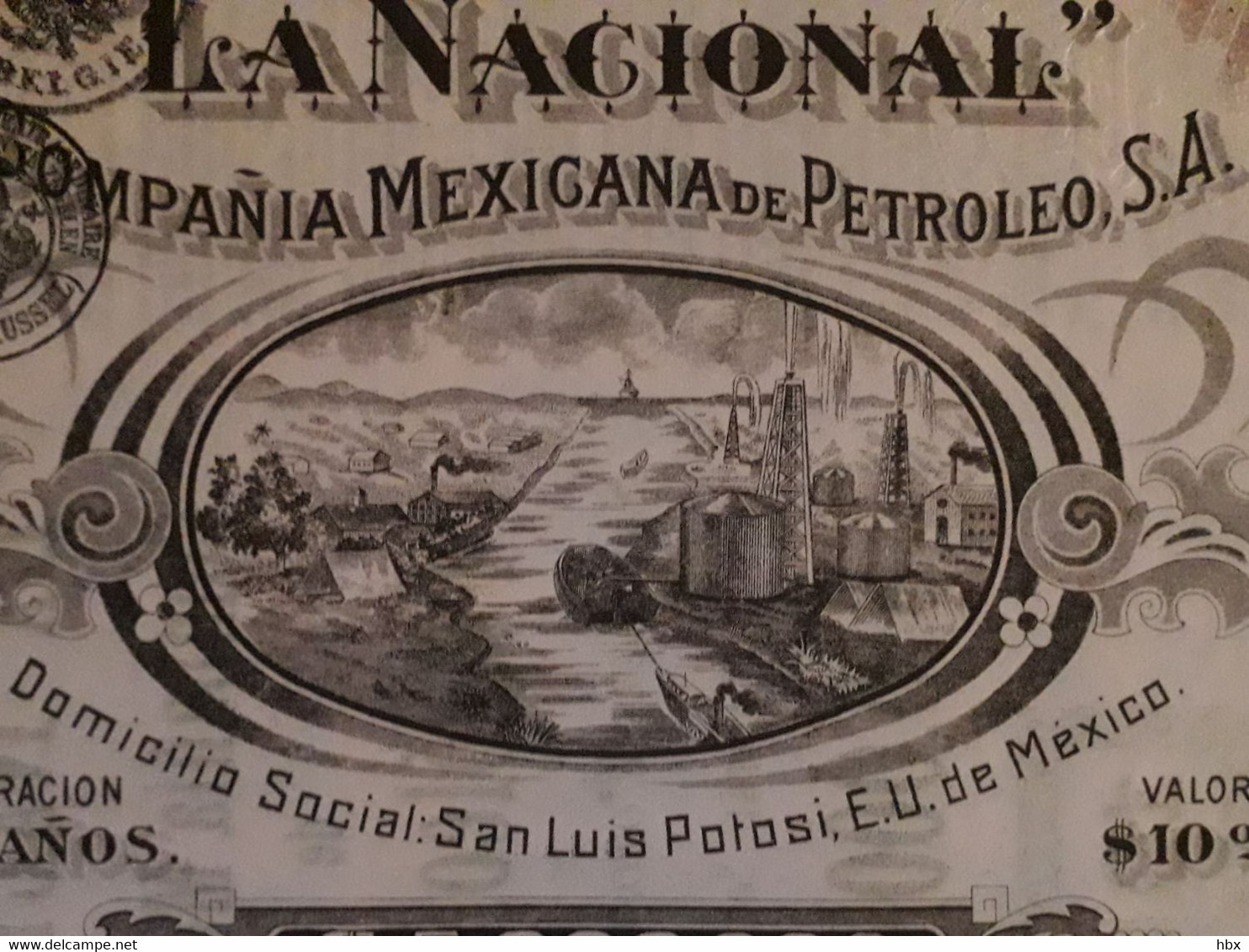 Compania Mexicana De Petroleo - La Nacional - 1916 - Pétrole