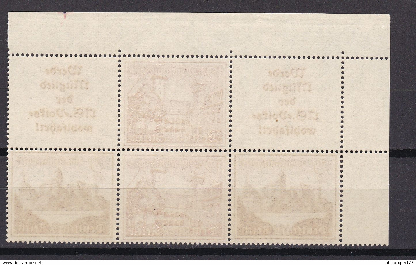 Deutsches Reich - 1939 - Michel Nr. W 141 + W 145 Als Block - Postfrisch - 60 Euro - Zusammendrucke