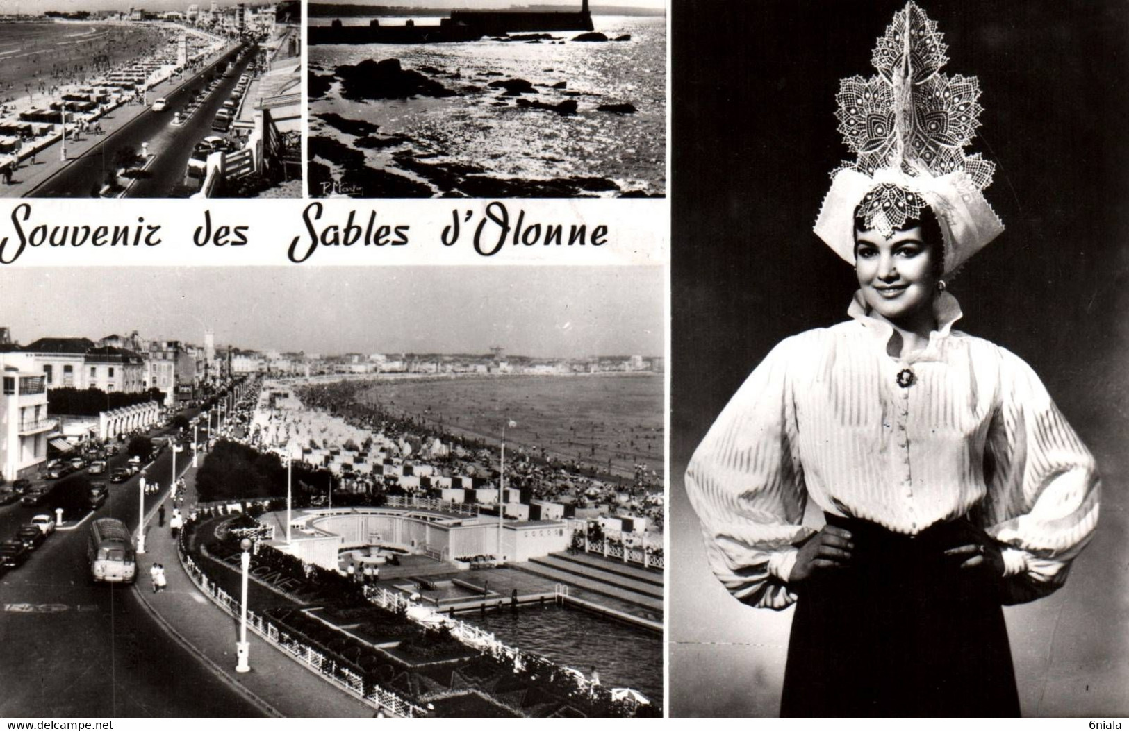 3344 Carte Postale  Souvenir Des SABLES D'OLONNE  Coiffe      85 Vendée - Sables D'Olonne