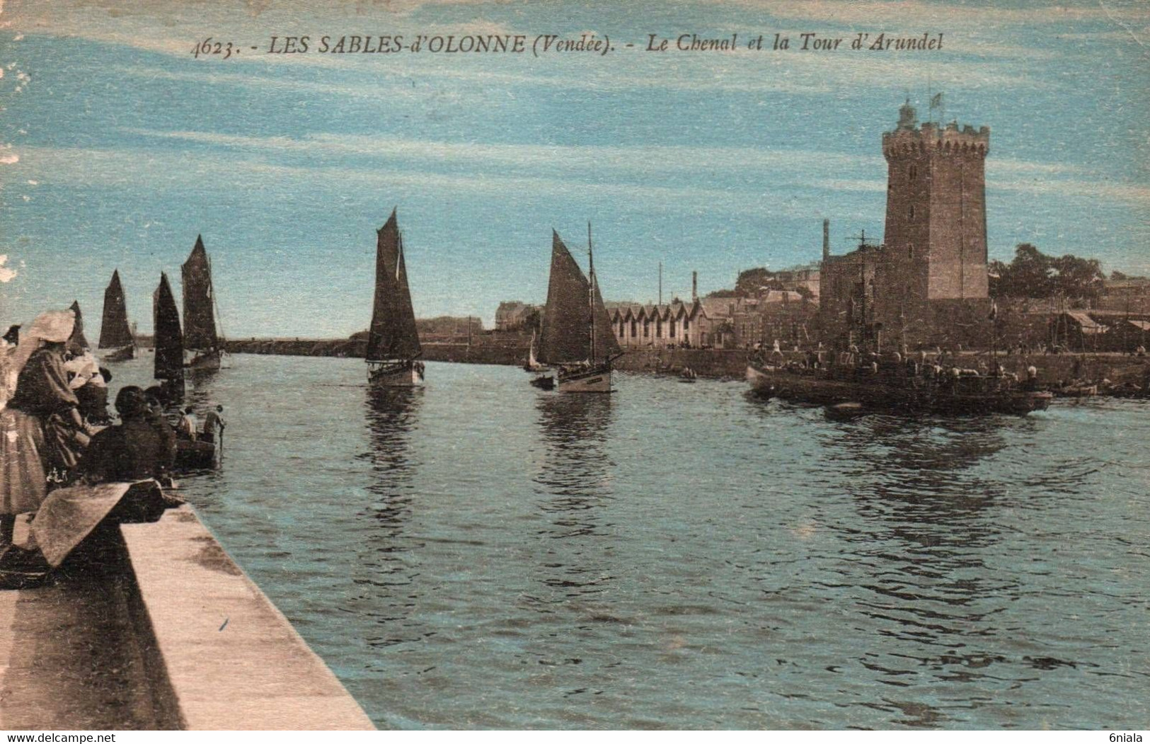 3332 Carte Postale Les SABLES D'OLONNE Le Chenal Et La Tour D'Arundel       85 Vendée - Sables D'Olonne