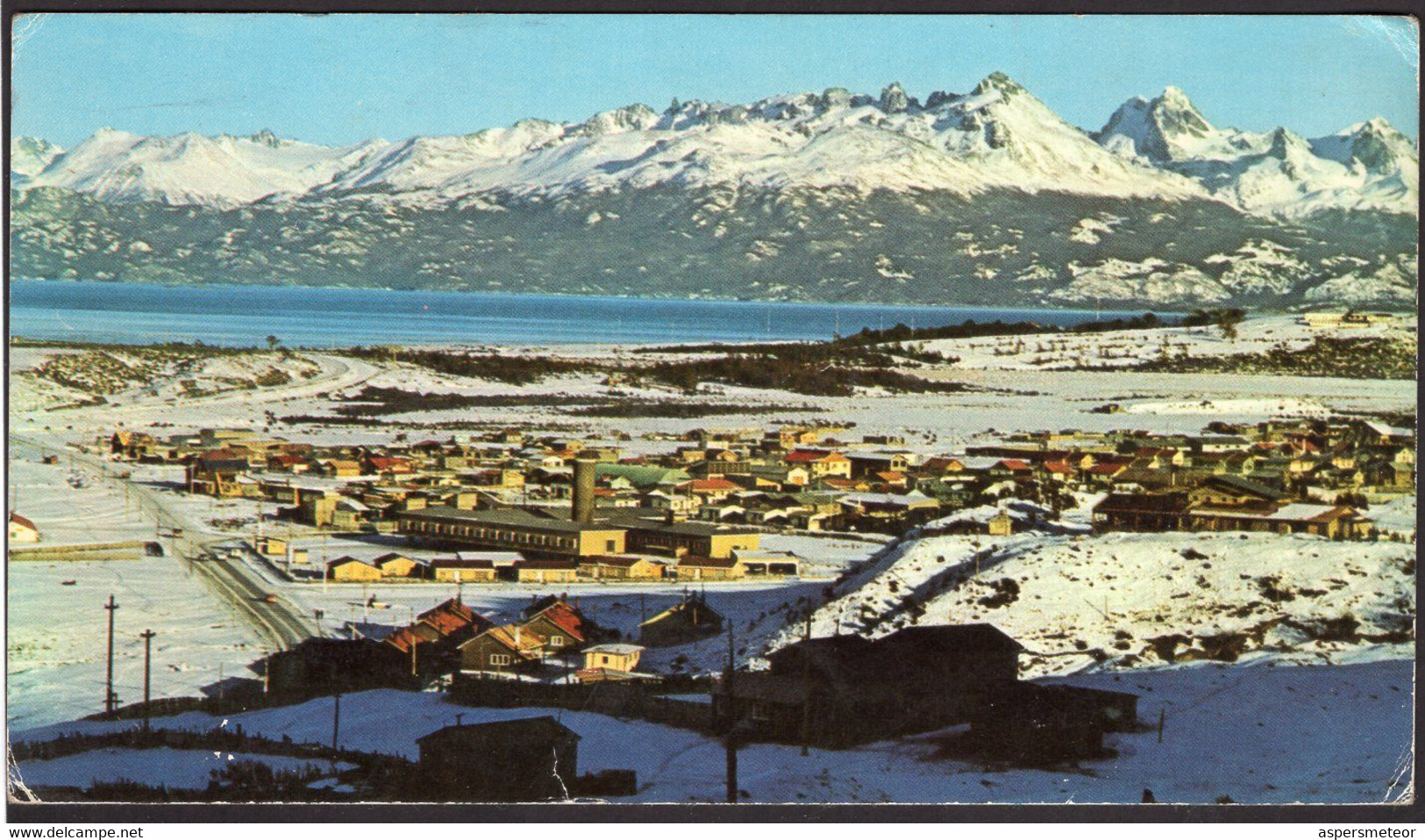 Argentina - Tarjeta Postal - T. Del Fuego - Usuahia - Vista Invernal - Circa 1960 - No Circulada - A1RR2 - Argentina