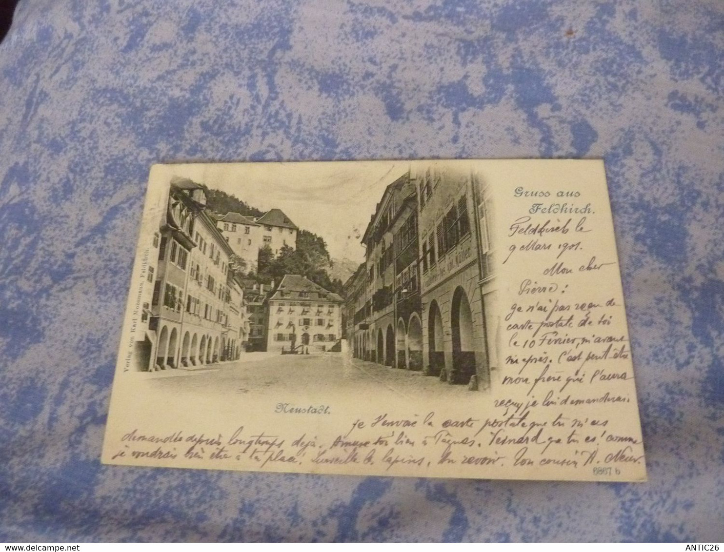 GRUSS AUS FELDKIRCH ANIMEE CIRCULEE 1901 - Dornbirn