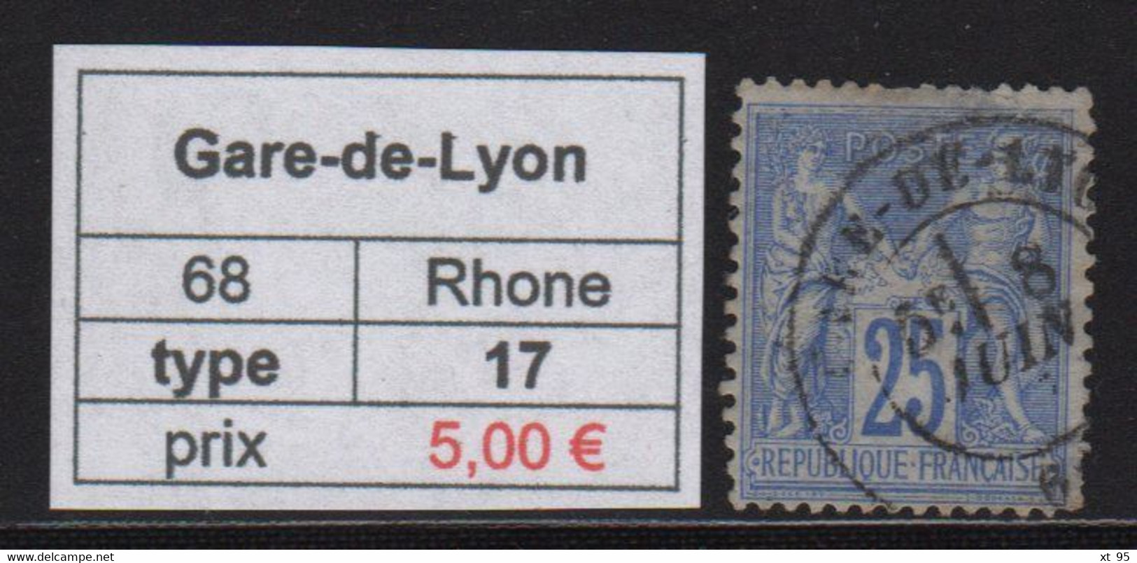 Gare De Lyon - Rhone - Type Sage - Other & Unclassified