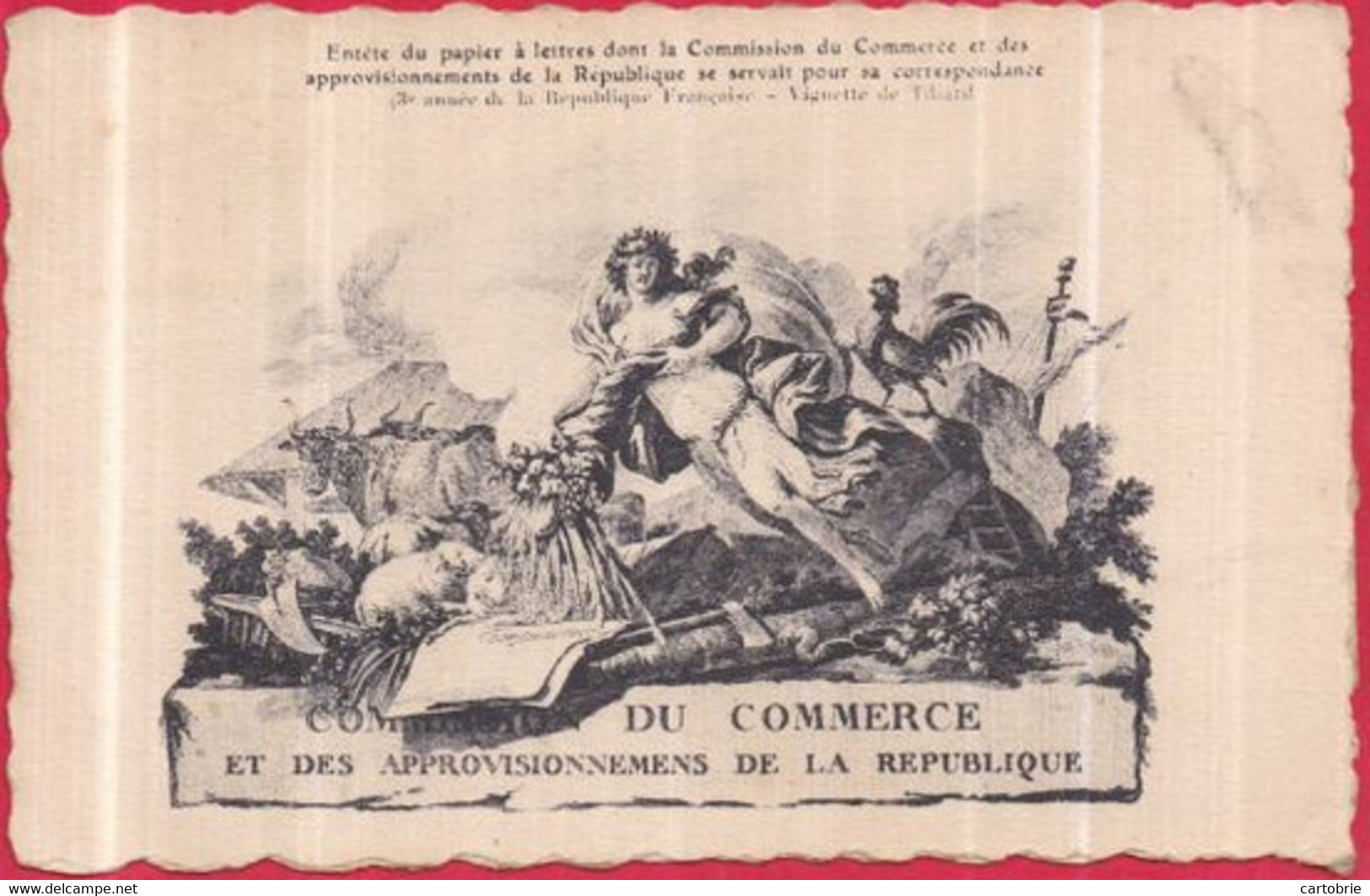 Entête Du Papier à Lettres Commission Du Commerce - Au Verso : Oeuvre Du Sanatorium Postal Billet Tombola Collé - Correos & Carteros