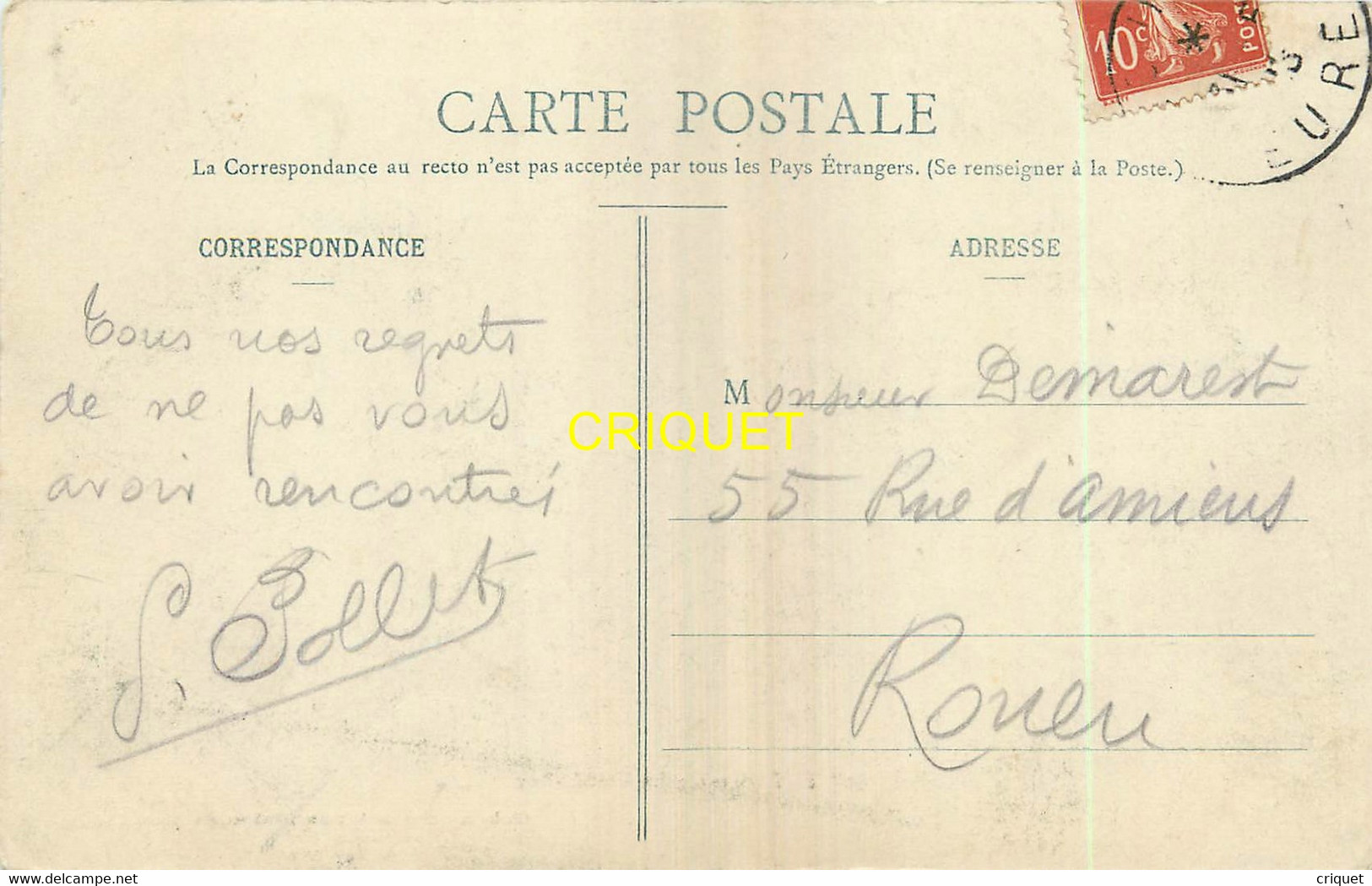 27 Routot, La Grande Rue, Affranchie 1910 - Routot