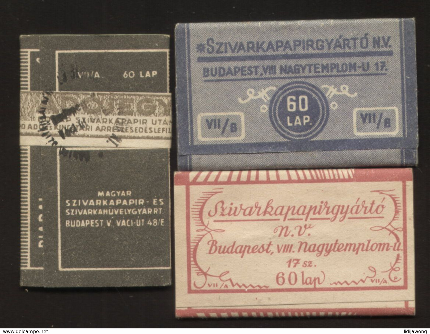 HUNGARY - Rizla - Cigarette Paper 3 OLD Vintage Rolling Papers (see Sales Conditions) - Tobacco