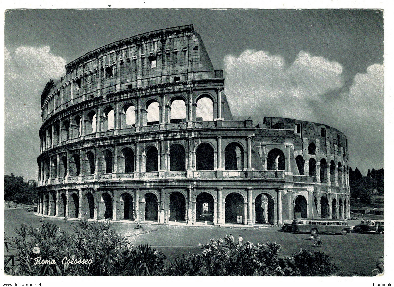 Ref 1410  - 1959 Italy Postcard - Roma Colosseo - Jolly Hotels Slogan Postmark - Lazio - Coliseo