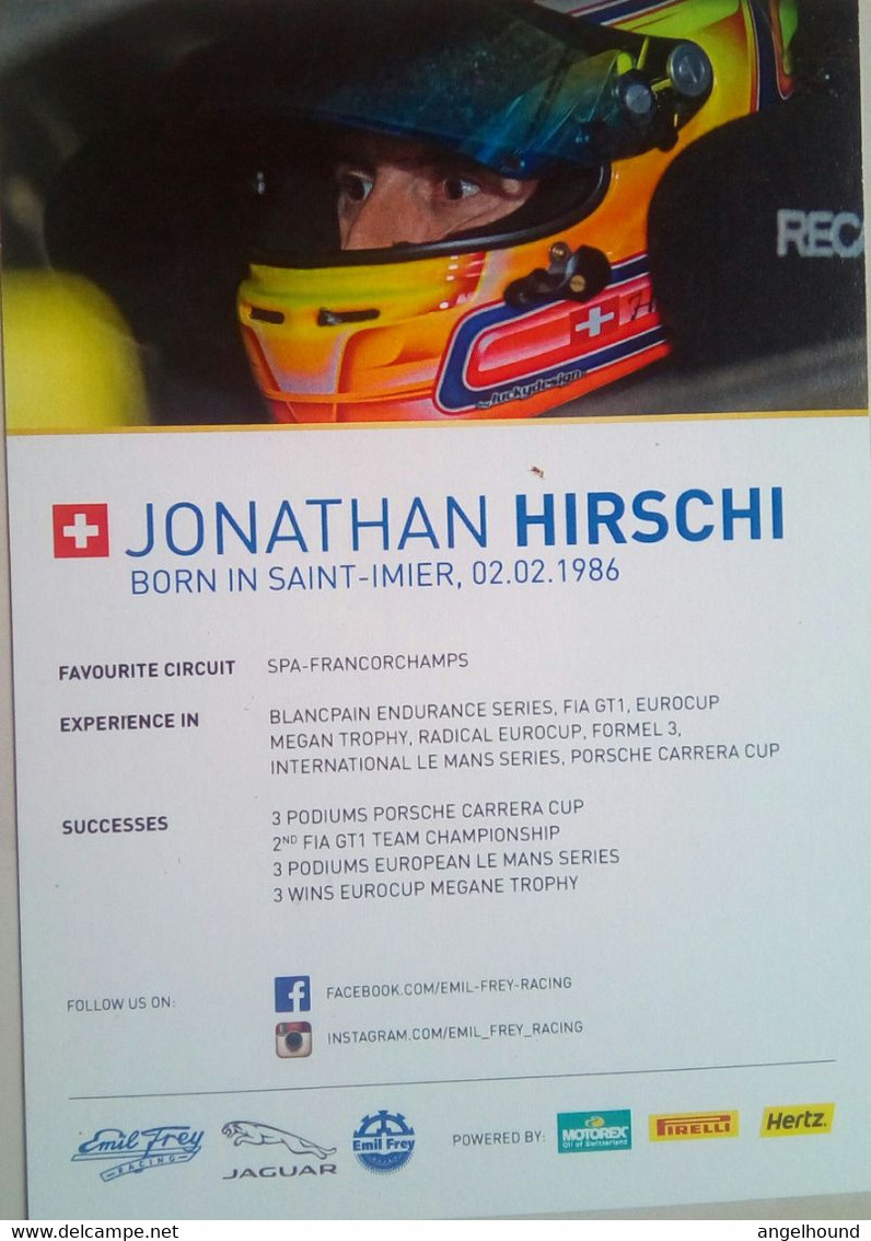 Jonathan Hirschi - Autografi
