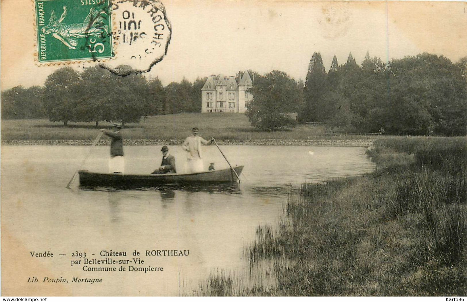 Dompierre * Château De Rortheau * Par Belleville Sur Vie * Barque - Dompierre Sur Yon