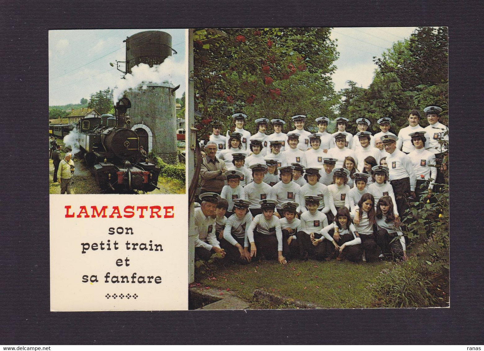 CPSM Ardèche 07 Lamastre Petit Train Fanfare Non Circulé - Lamastre