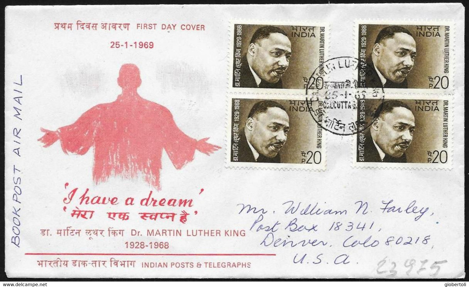 India/Inde: FDC, Martin Luther King - Martin Luther King
