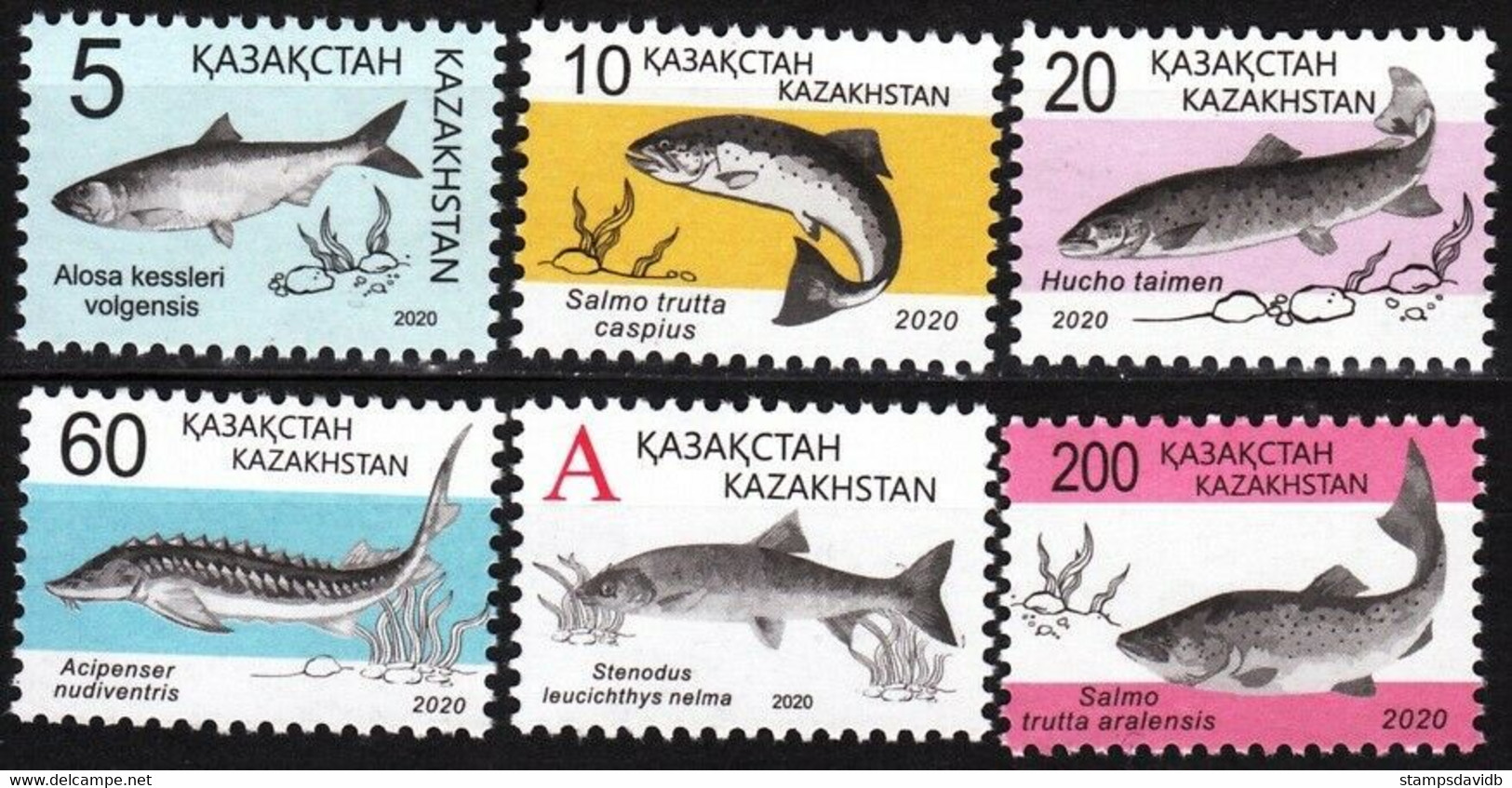 2020	Kazakhstan 	6v	Marine Fauna - Meereswelt
