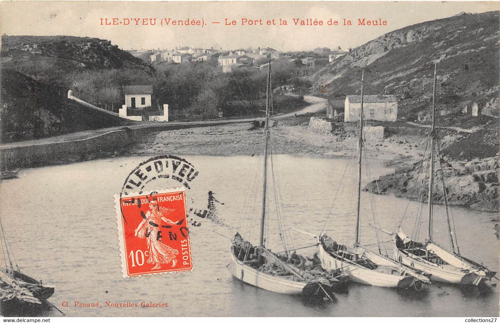 85-L'ILE-D'YEU- LE PORT ET LA VALLEE DE LA MEULE - Ile D'Yeu