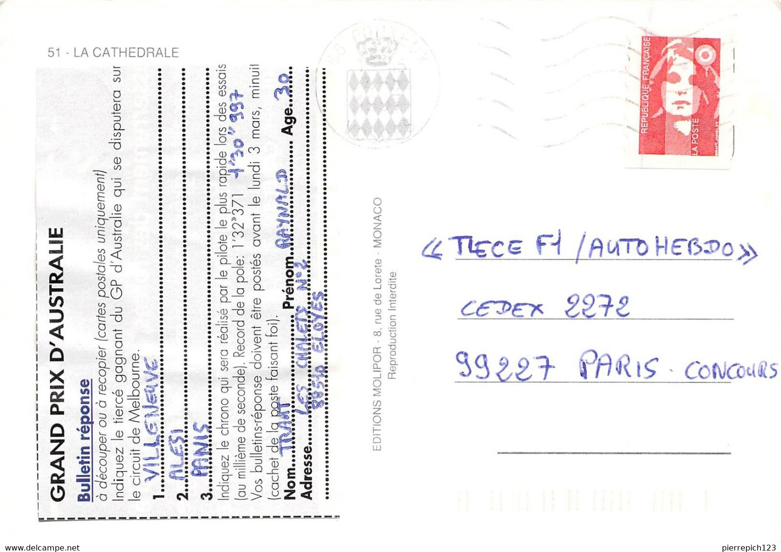 Principauté De Monaco - La Cathédrale - Kathedrale Notre-Dame-Immaculée