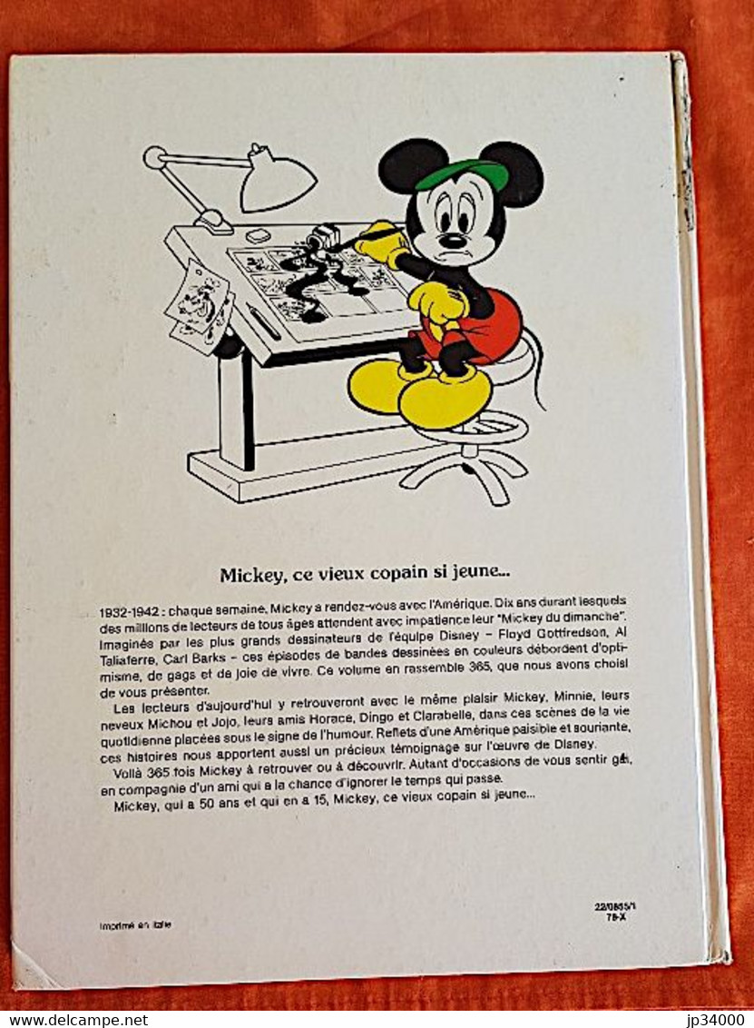 365 HISTOIRES DE MICKEY. Edition Originale 1978, Hachette Edi-Monde. Bon état - Disney