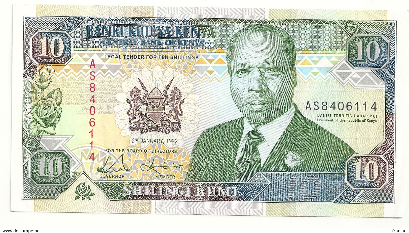 Kenya 10 Shilingi Kumi 1992  Superbe - Kenya