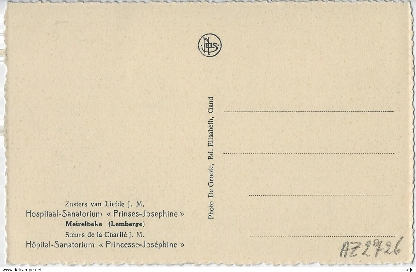 Meirelbeke   -   Zusters Van Liefde J.M.   -   Hôpital-Sanatorium   Princesse-Joséphine - Merelbeke