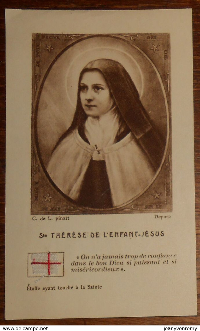 Image Religieuse. Sainte-Thérèse De L'Enfant Jésus. - Devotieprenten