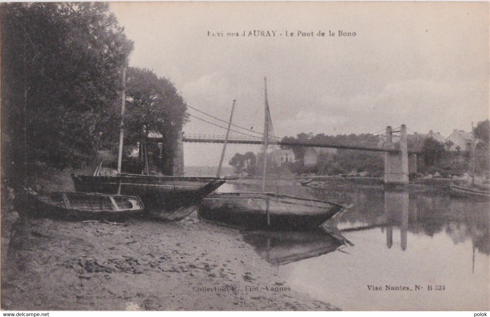By - Cpa Environs D'AURAY - Le Pont De Le Bono - Auray