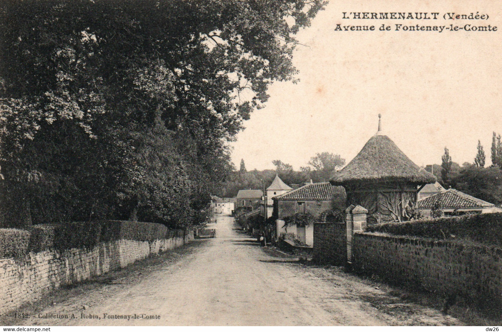 L'Hermenault (Vendée) Avenue De Fontenay-le-Comte - Collection A. Robin, Carte Non Circulée - L'Hermenault