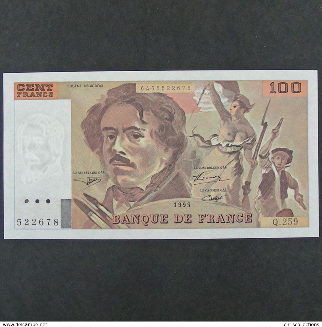 100 Francs Delacroix 1995, SPL - 100 F 1978-1995 ''Delacroix''