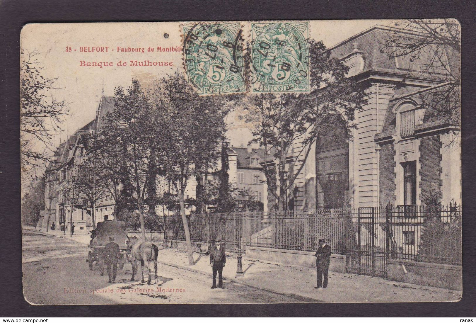 CPA Territoire De Belfort 90 Belfort Banque De Mulhouse Circulé - Belfort - Ville