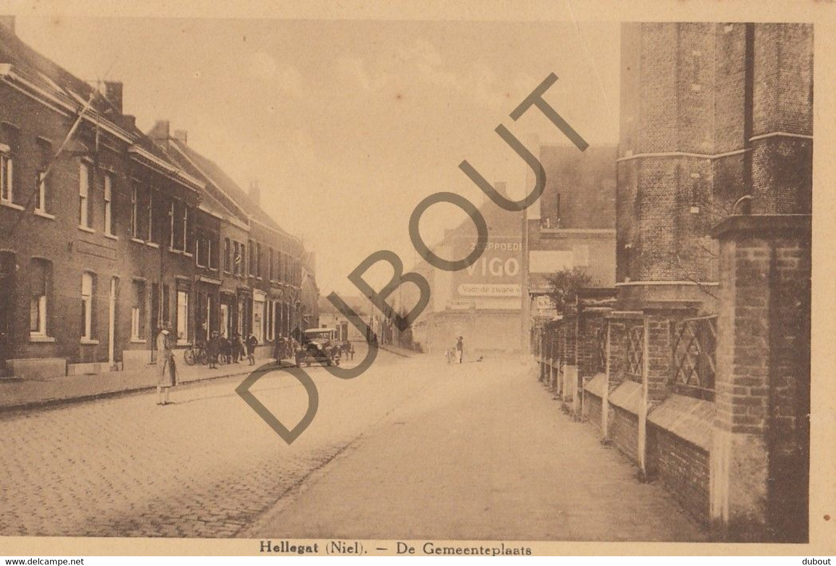 Postkaart-Carte Postale  - HELLEGAT - Niel - De Gemeenteplaats  (B932) - Niel