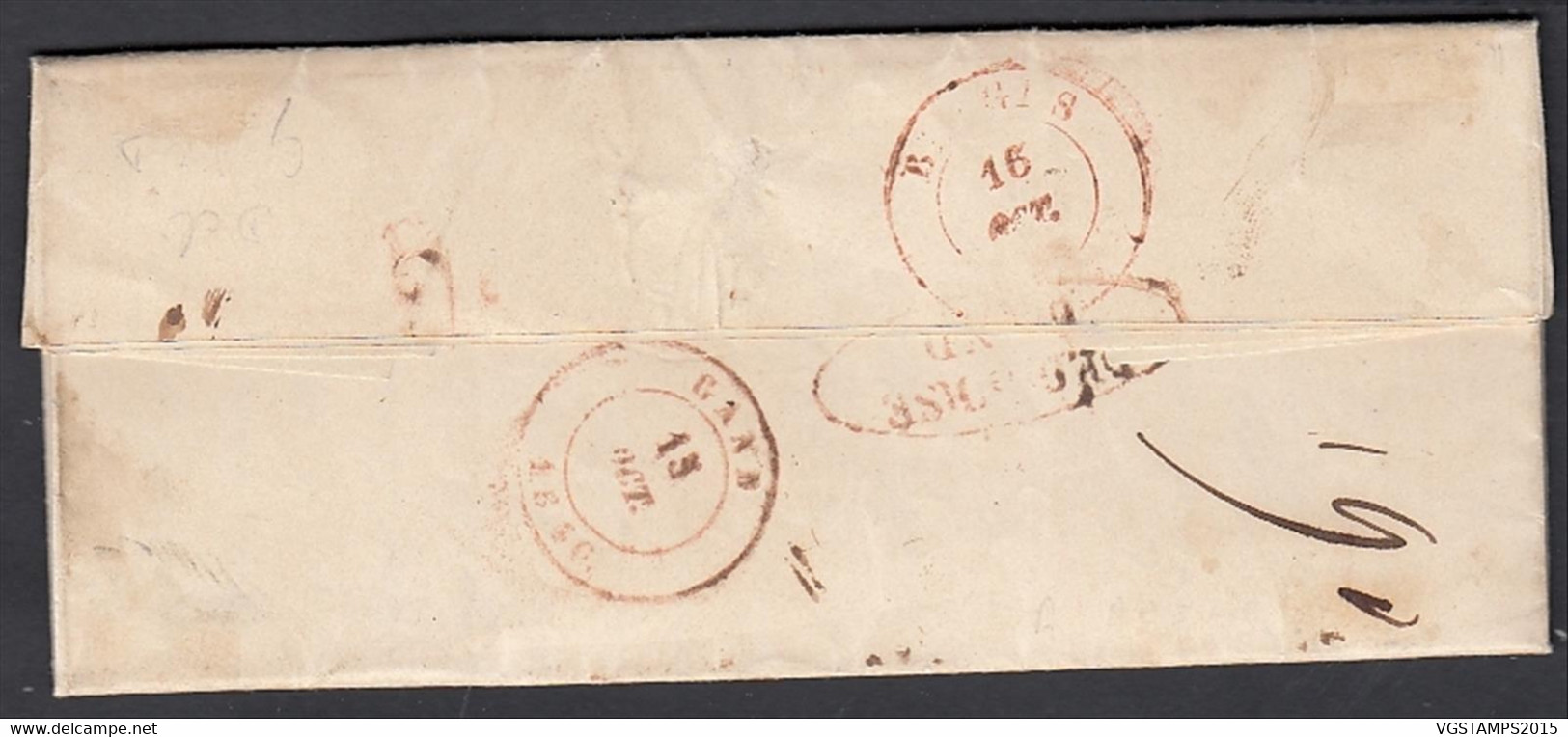 Belgique 1846 - Précurseur De Mons à Destination Gand Et Réexpedié à St. Georges....... (DD) DC-9360 - Other & Unclassified