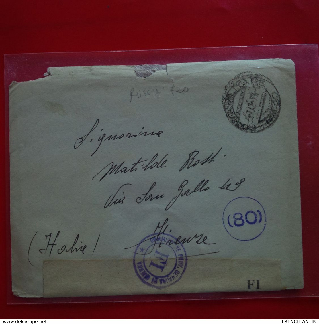 LETTRE FIRENZE CENSURA 1942 - Poststempel