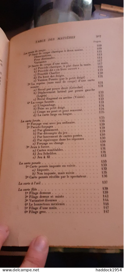 Manuel Pratique D'illusionnisme Et De Prestigitation  REMI CEILLIER Payot 1948 - Sciences