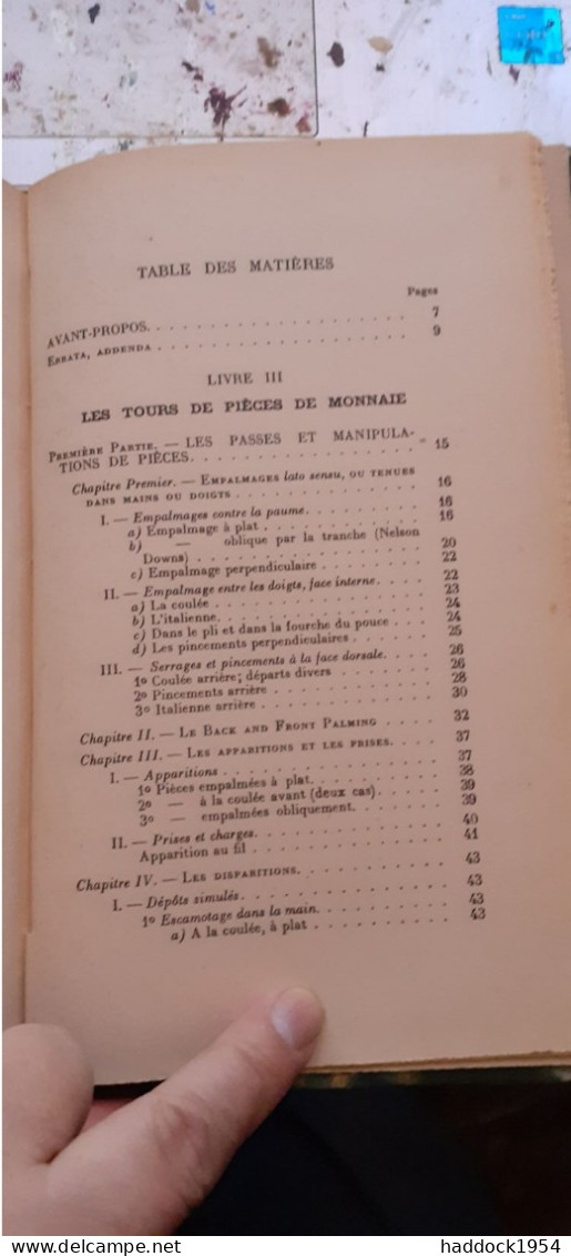 manuel pratique d'illusionnisme et de prestigitation  REMI CEILLIER payot 1948