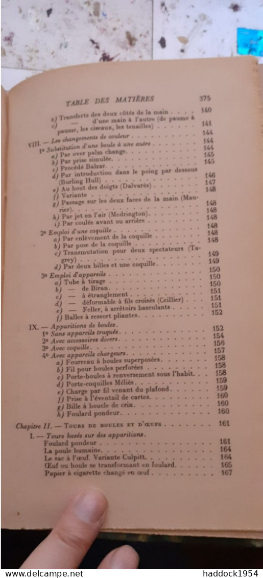 manuel pratique d'illusionnisme et de prestigitation  REMI CEILLIER payot 1948