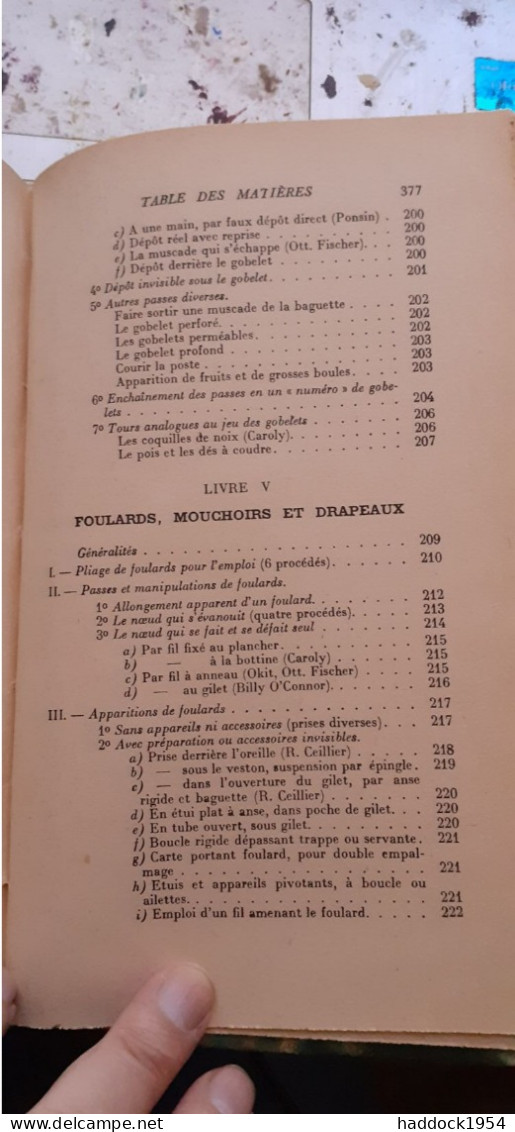 manuel pratique d'illusionnisme et de prestigitation  REMI CEILLIER payot 1948