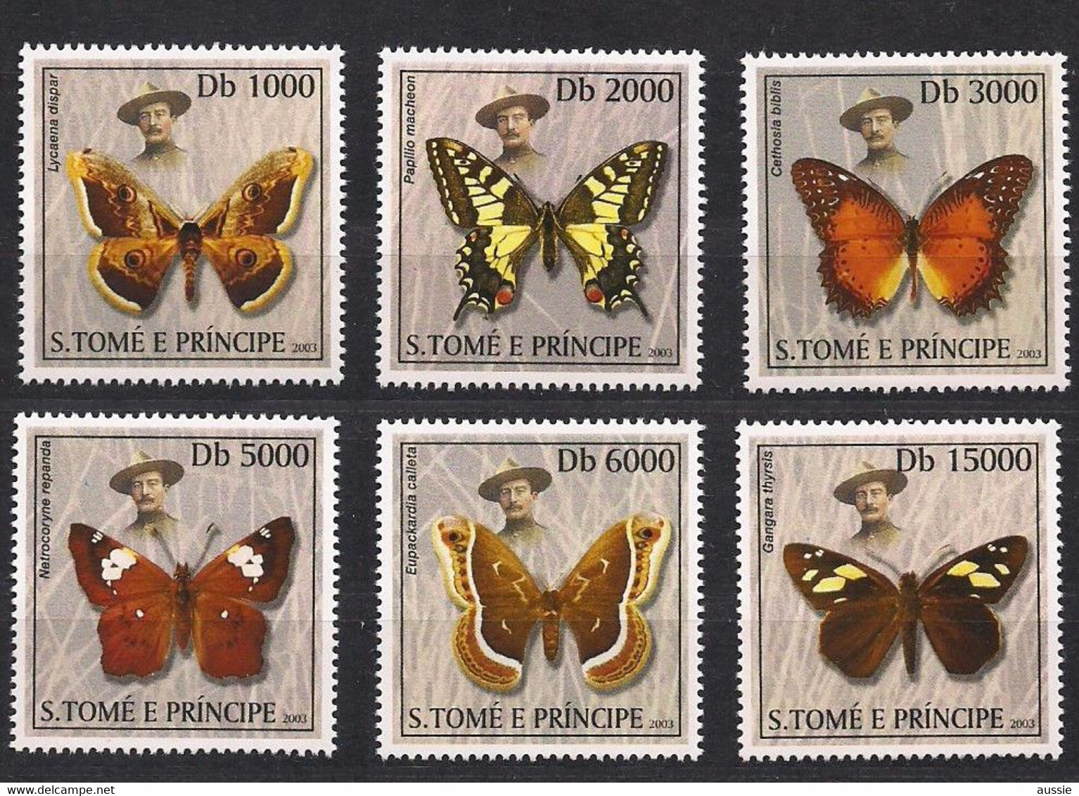 St-Thomas Et Principe Sao Tome 2003 Yvertn° 1362-1367 *** MNH Cote 12,50 Euro Faune Papillons Butterflies Vlinders - Vlinders