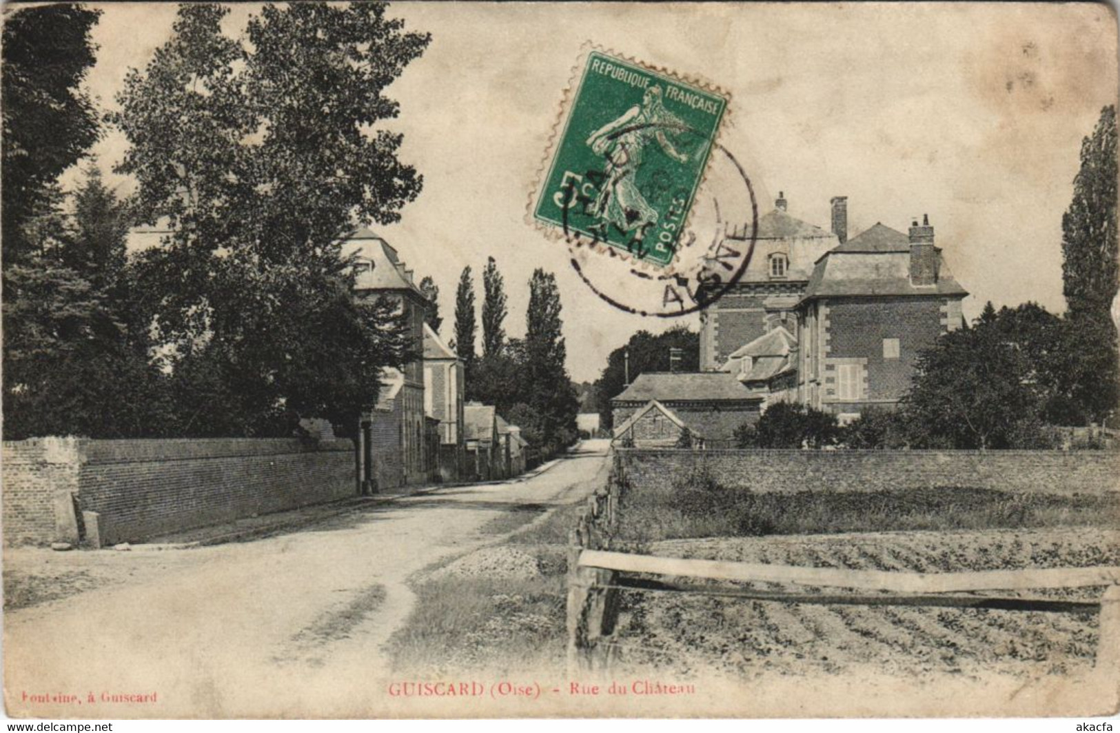 CPA GUISCARD - Rue Du Chateau (130861) - Guiscard