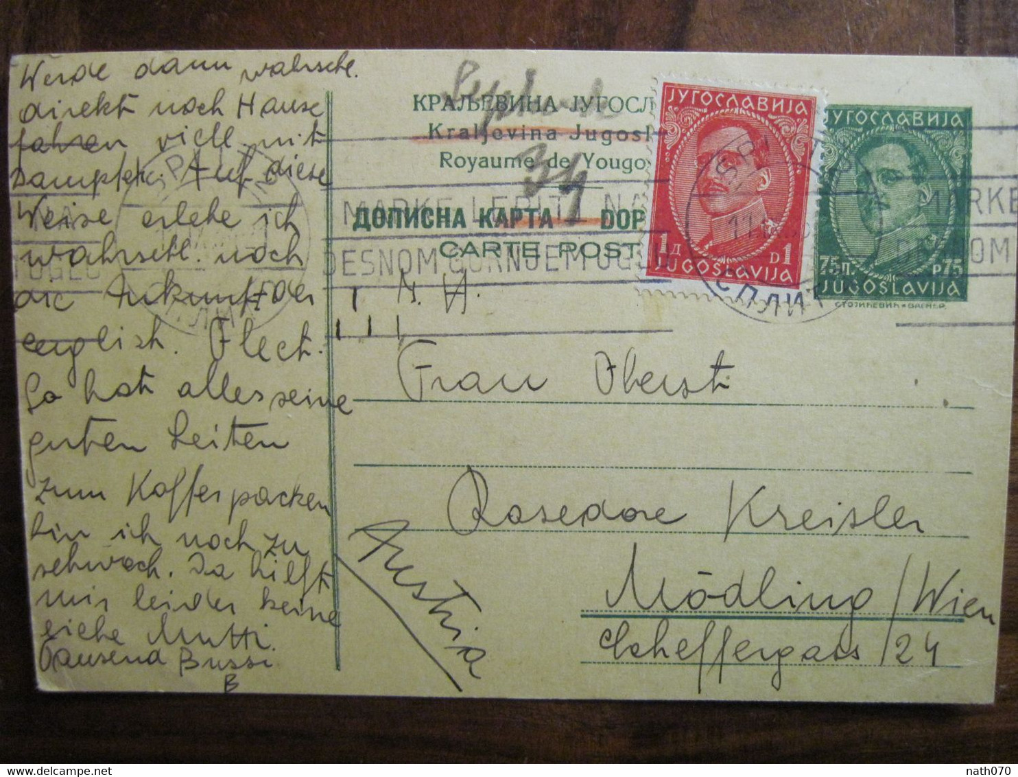 Ak Cpa Yougoslavie Yugoslavia Split 2 Royaume Osterreich - Lettres & Documents