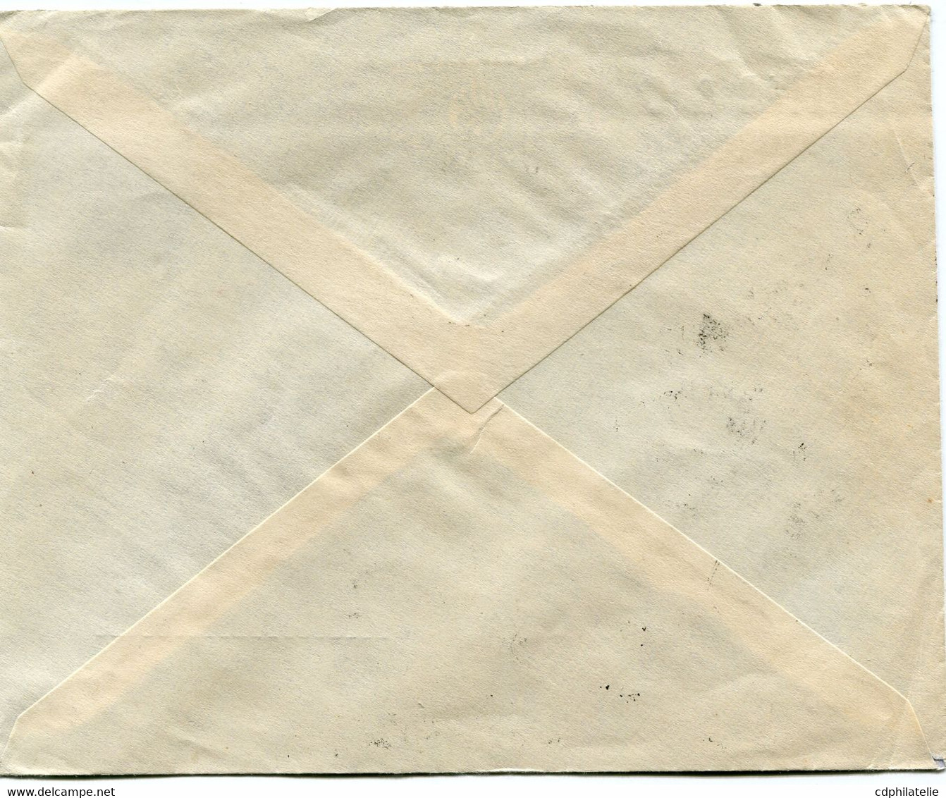 SYRIE LETTRE AFFRANCHIE AVEC DES TIMBRES FISCAUX SURCHARGES POUR ETRE TRANSFORMES EN TIMBRES-POSTE DEPART DAMAS 4-8-46.. - Briefe U. Dokumente