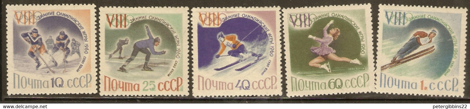 Russia 1960  SG 2414-8  Squaw Valley  Winter Olympics  Olympics Unmounted Mint - Inverno1960: Squaw Valley