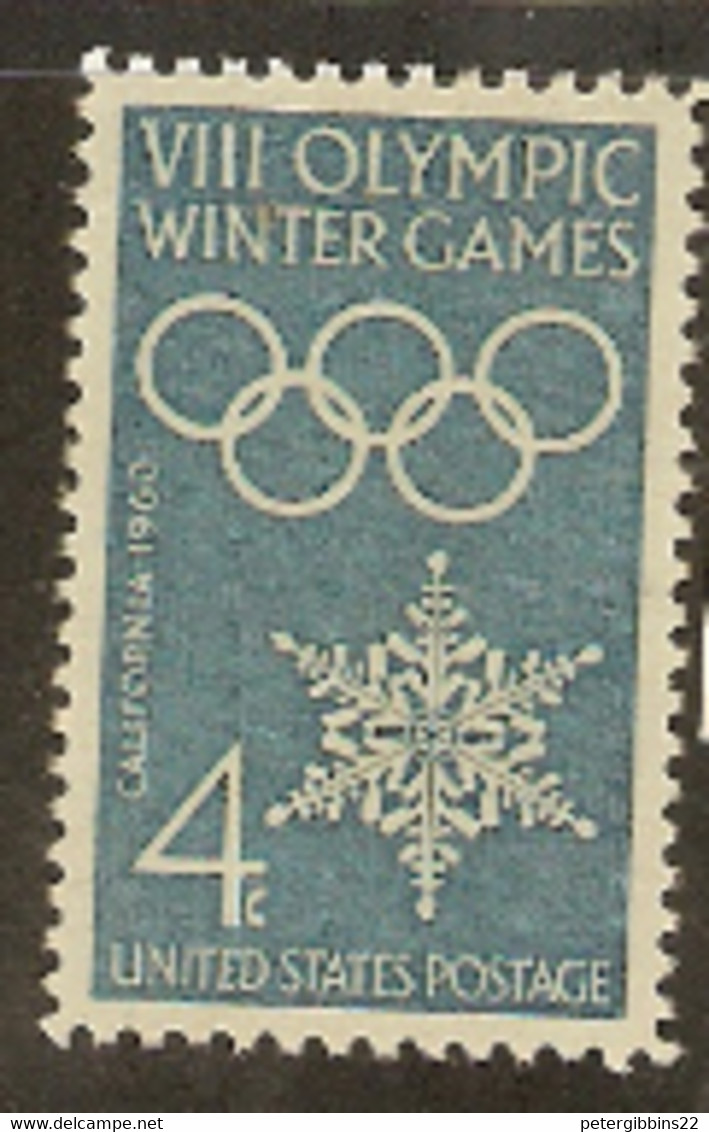 U S A   1960 SG 1145  Squaw Valley Wintr  Olympics  Unmounted Mint - Winter 1960: Squaw Valley