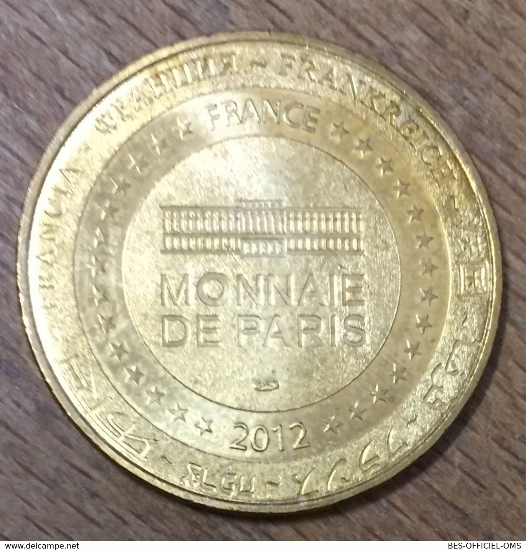 41 CHÂTEAU DE CHAUMONT MDP 2012 MÉDAILLE SOUVENIR MONNAIE DE PARIS JETON TOURISTIQUE MEDALS COINS TOKENS - 2012