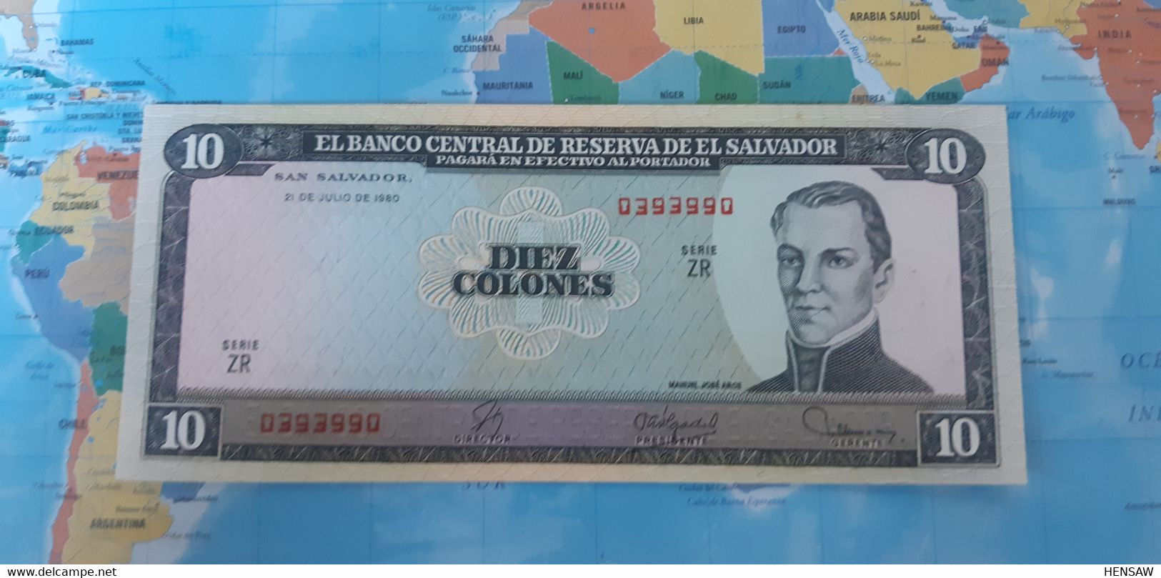 EL SALVADOR 10 COLONES P129b UNC - El Salvador