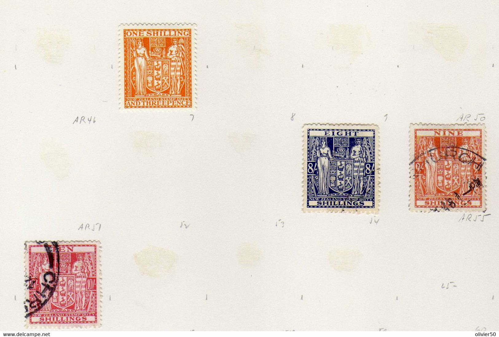 Nouvelle-Zelande (1931-54)   - Fiscaux-Postaux  Armoiries -  Neufs* Et Obliteres - Steuermarken/Dienstmarken