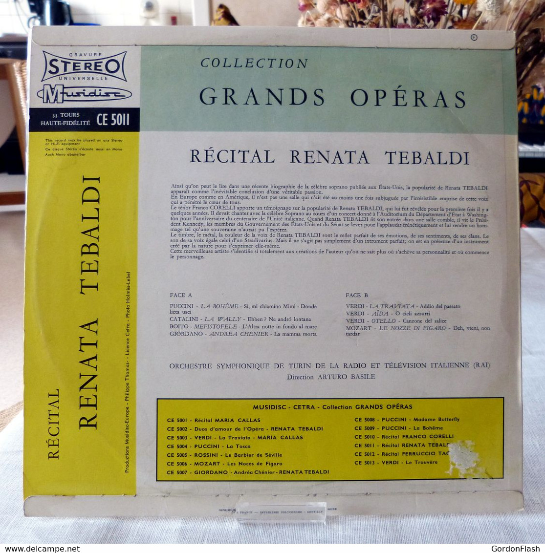 Renata Tebaldi  /  Récital : Puccini, Verdi, Catalani, Boito, Giordano, Mozart, - Opera / Operette