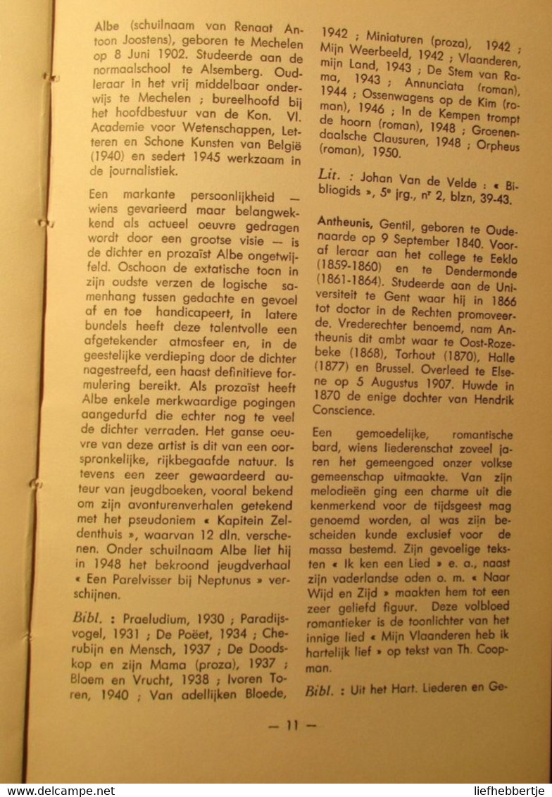 Vlaams letterkundig Lexicon - 1951 - door Louis Sourie - letterkunde - auteurs