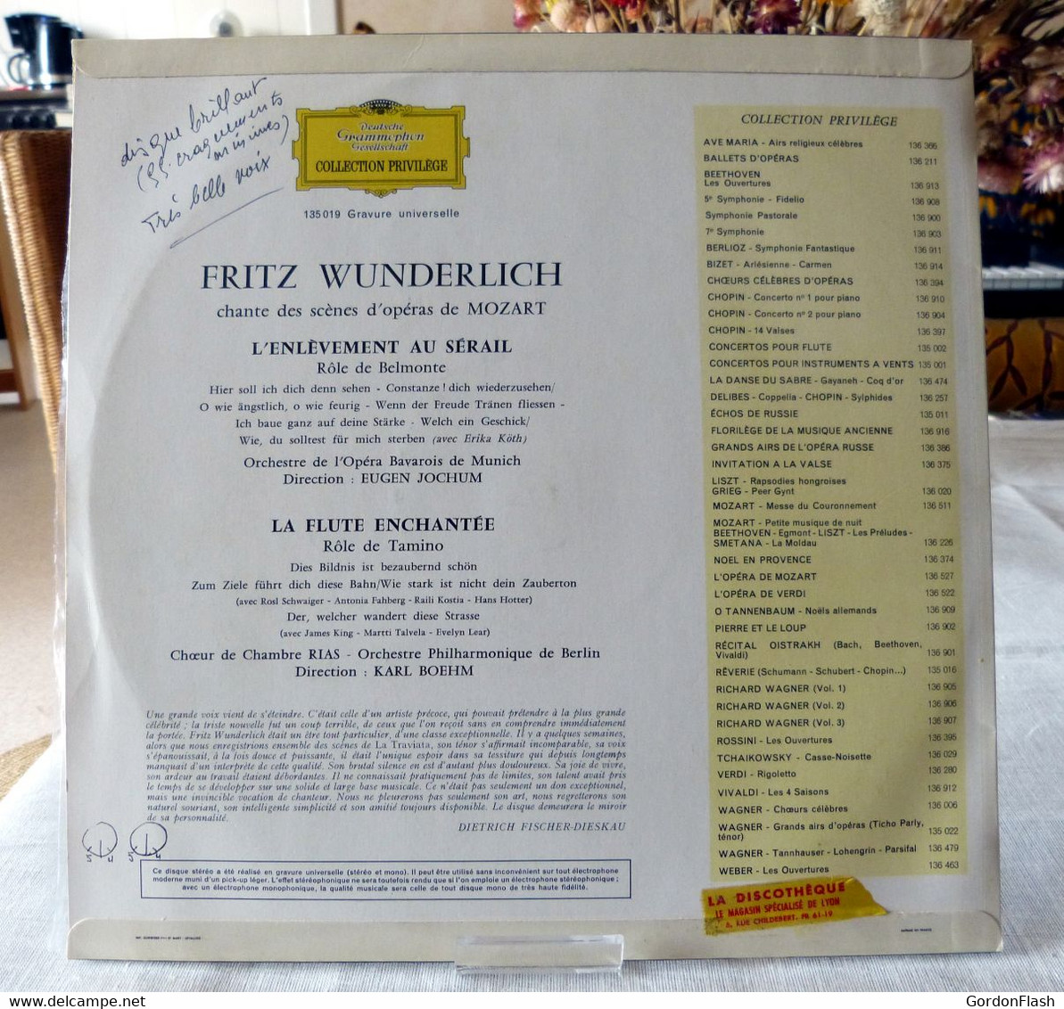 Fritz Wunderlich : Chante Les Grandes Scènes Des Opéras De Mozart - Opera / Operette