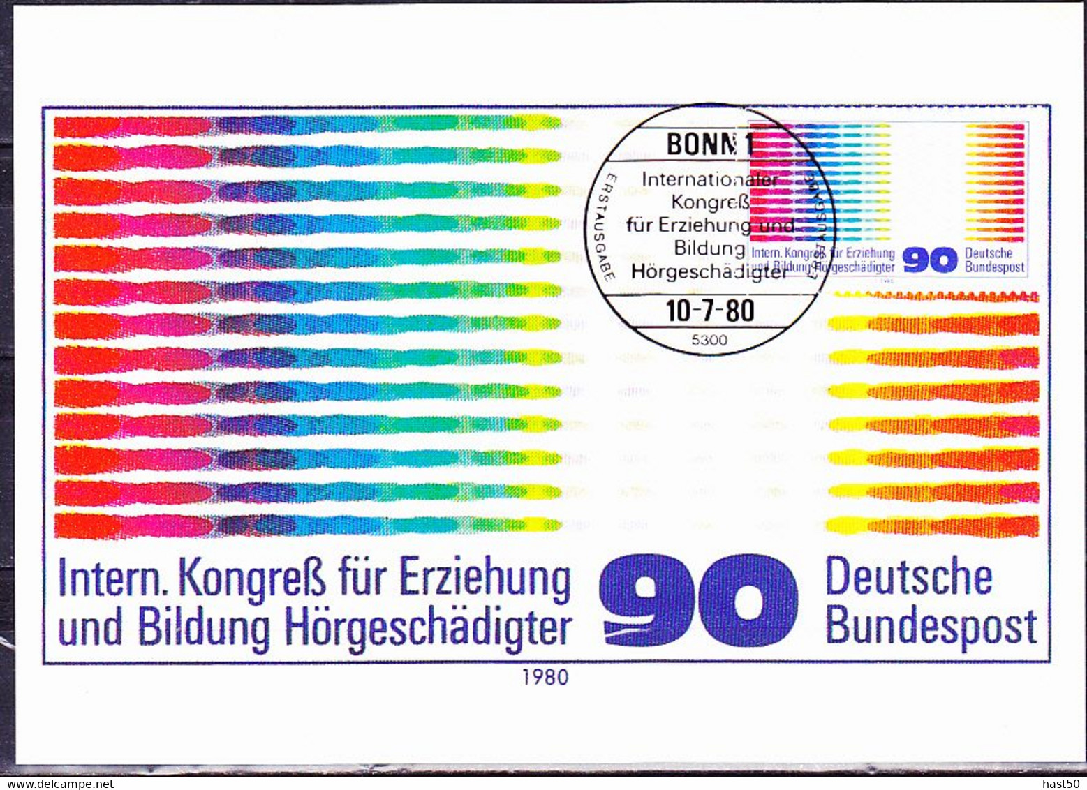 BRD FGR RFA - Kongress Für Erziehung Und Bildung Hörgeschädigter (MiNr: 1053) 1980 - MK - 1961-1980