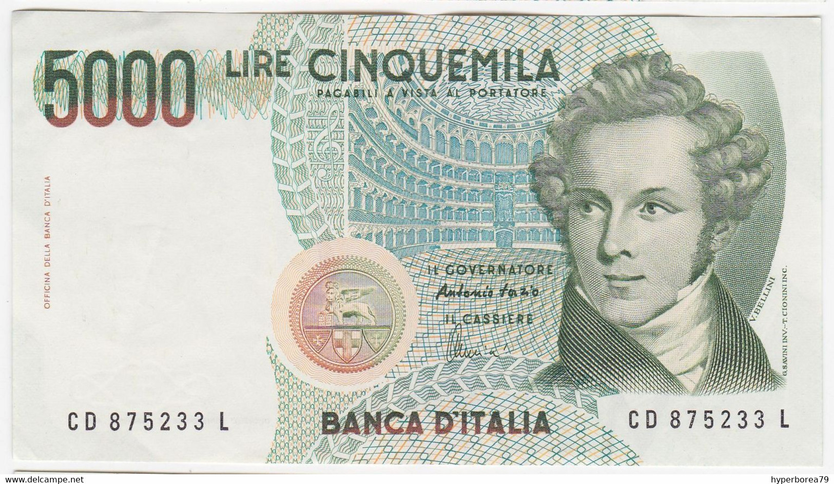 Italy P 111 C - 5000 Lire 4.1.1985 - EF - 5000 Lire